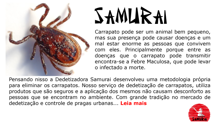 Dedetização de Carrapatos